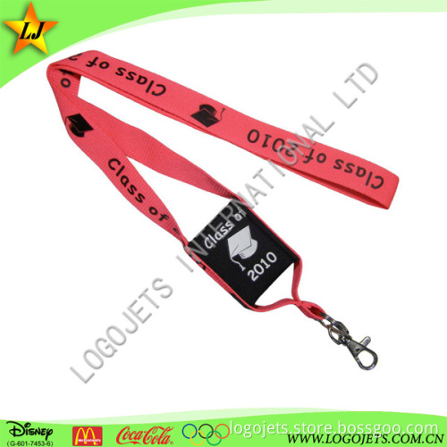 Non-Toxic Azo Free and Eco Polyester with Custom Logo Lanyard